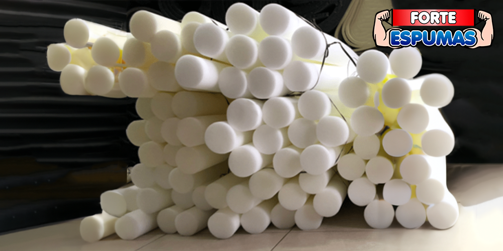 Rolos de espuma utilizados em academias